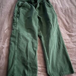 Vans Green Drill Chore Carpenter Pants Size 33 Loose fit